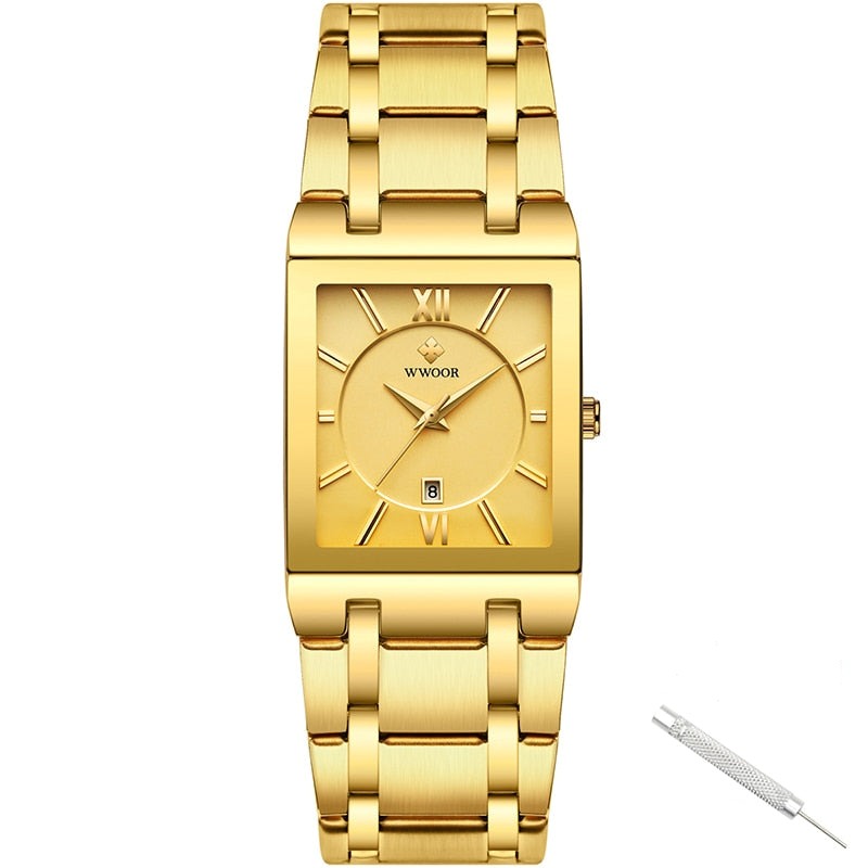 Luxe Vierkante Horloge