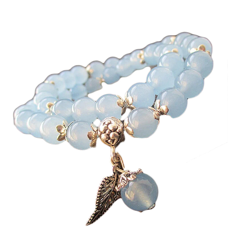 Tibetan Blue Fluorite Beaded Bracelet