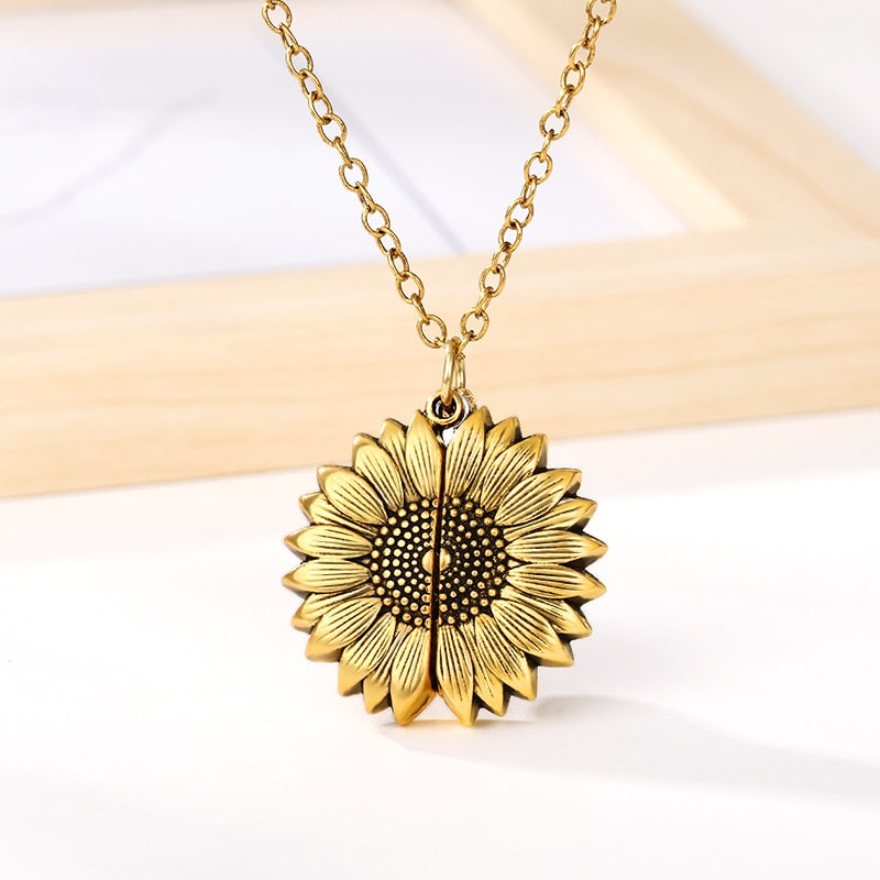 Sunflower Pendant Necklace