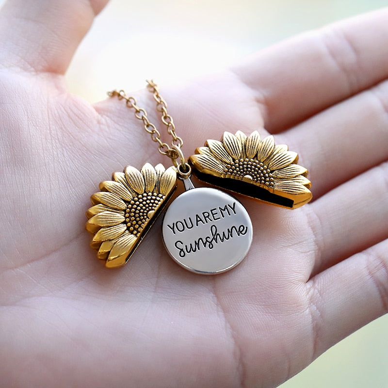 Sunflower Pendant Necklace