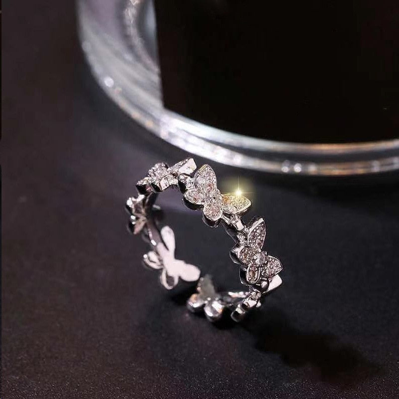 Dainty Butterfly Ring
