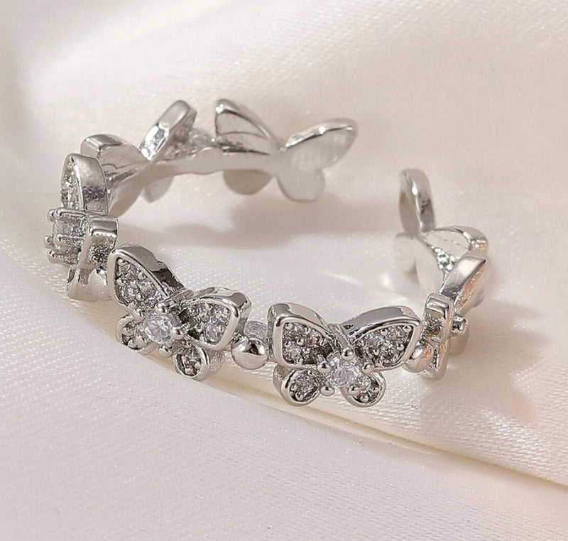 Dainty Butterfly Ring