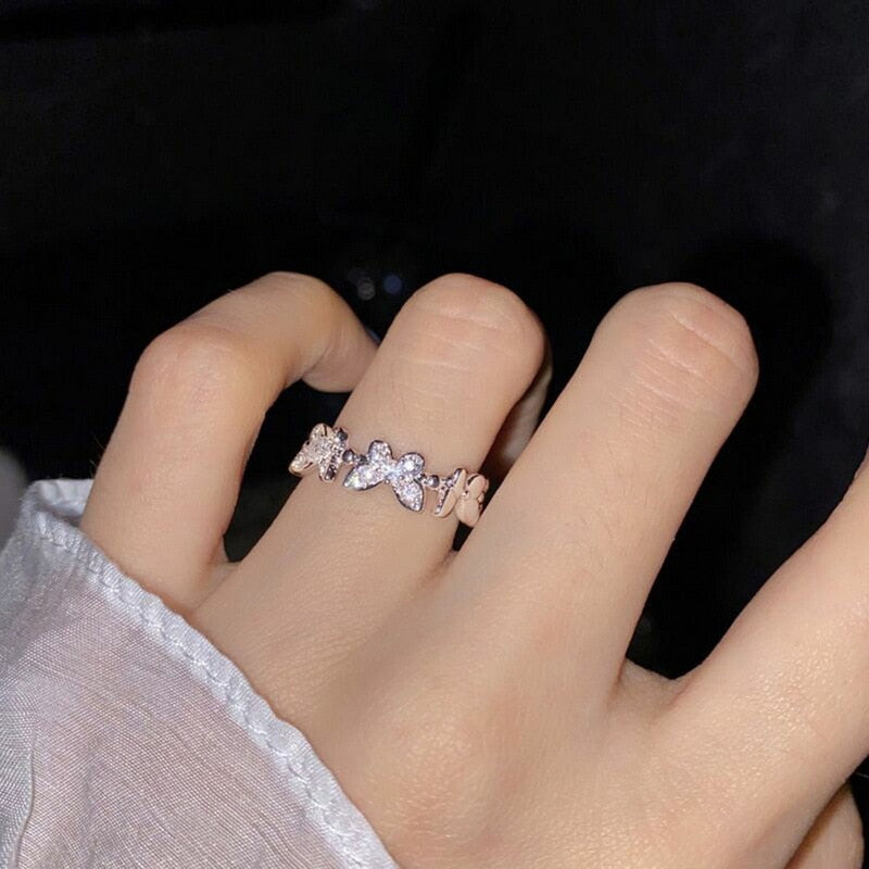Dainty Butterfly Ring
