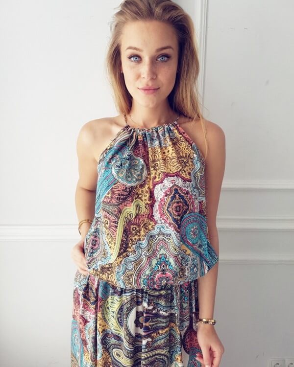 Bloemen Halter Jurk