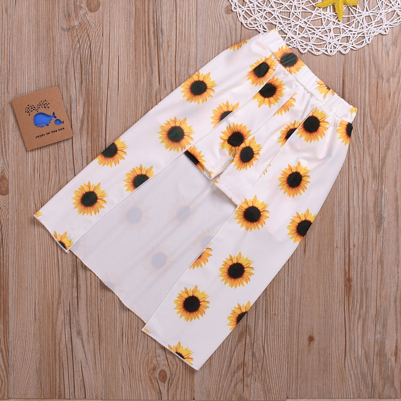 Sunflower outfit for children 