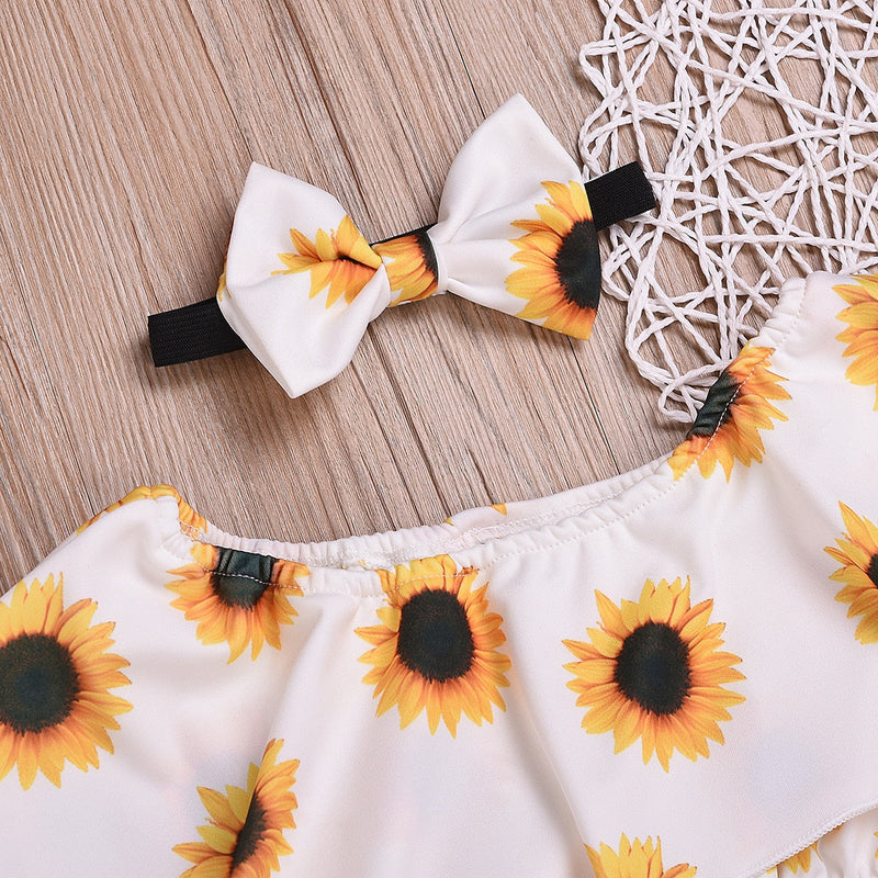 Sunflower outfit for children 