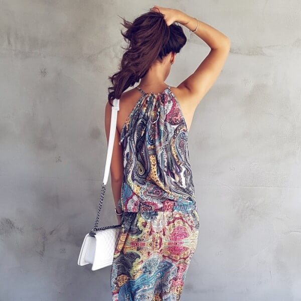 Bloemen Halter Jurk