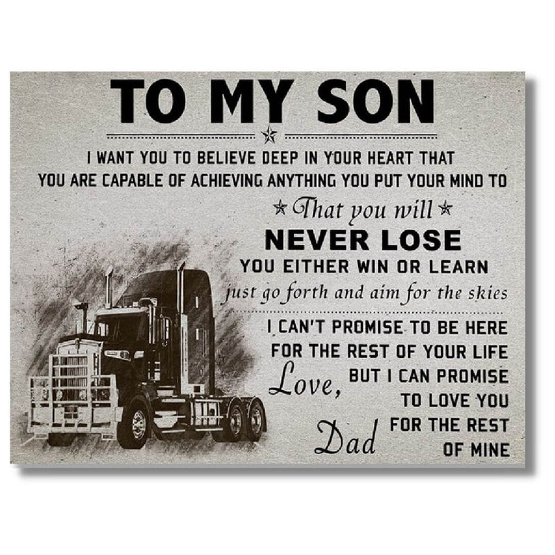 Aan mijn zoon Wall Print