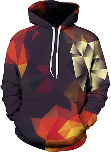 Realistische 3D Gedrukte Modieuze Hoodies