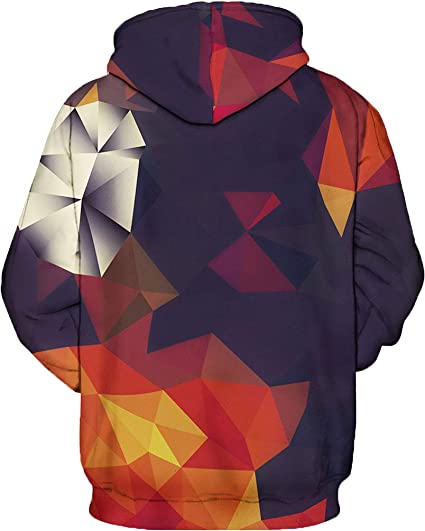 Realistische 3D Gedrukte Modieuze Hoodies