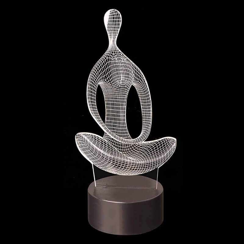 Yoga 3D Illusion Lamp
