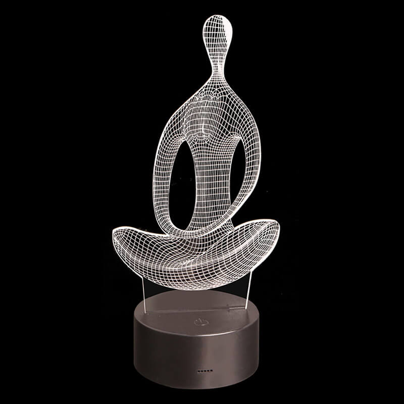Yoga 3D Illusion Lamp