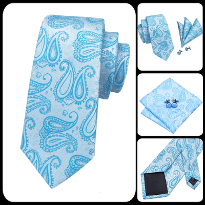 Blauwe stropdas voor heren