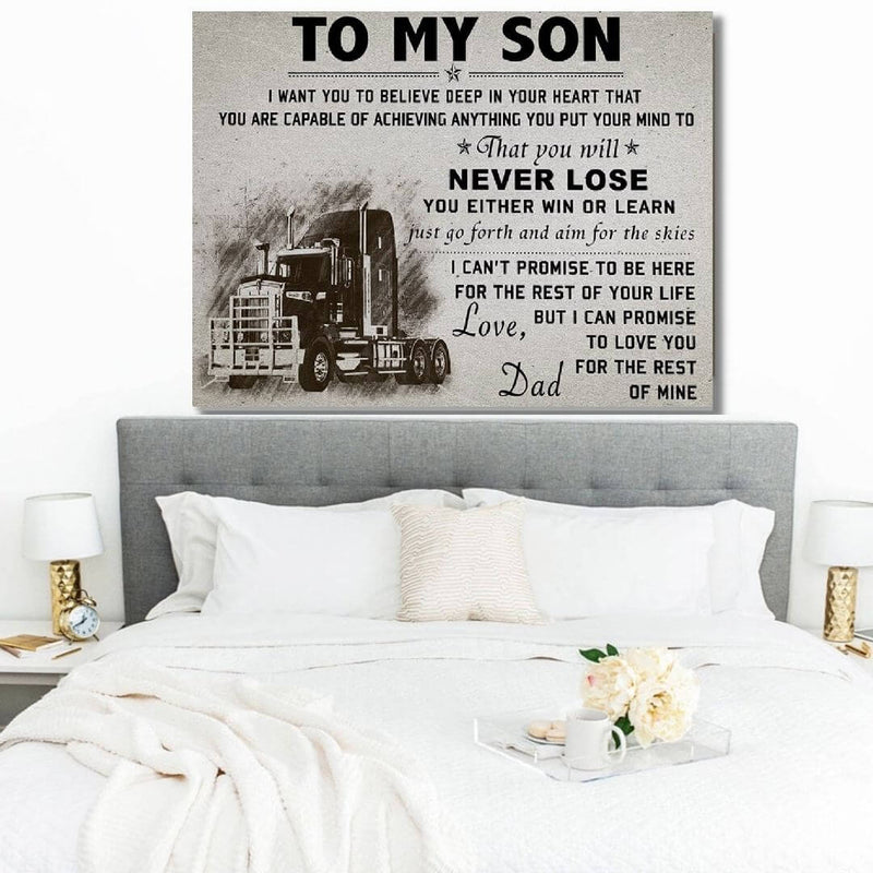 Aan mijn zoon Wall Print