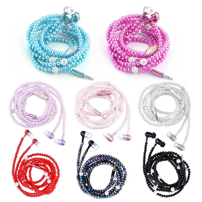 Pearl Necklace Earphone