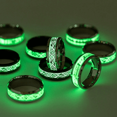Lichtgevende Keltische Draak Ring