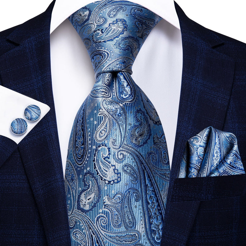 Blauwe stropdas voor heren