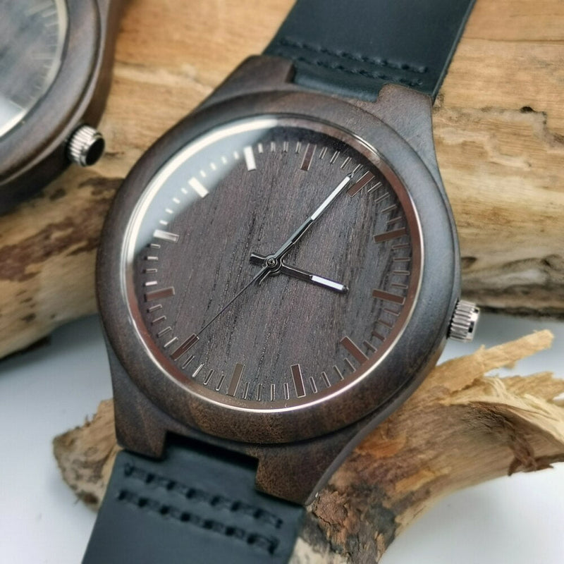 You Will Always Be My Son Engraved Wooden Watch