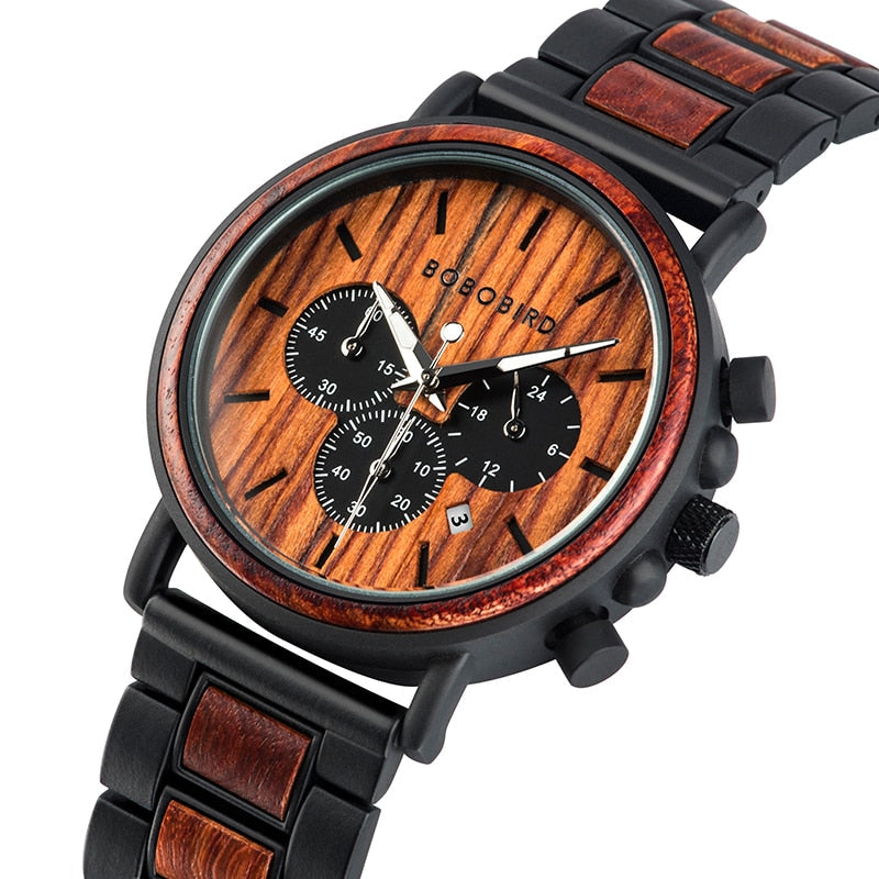 Luxe Houten Herenhorloge