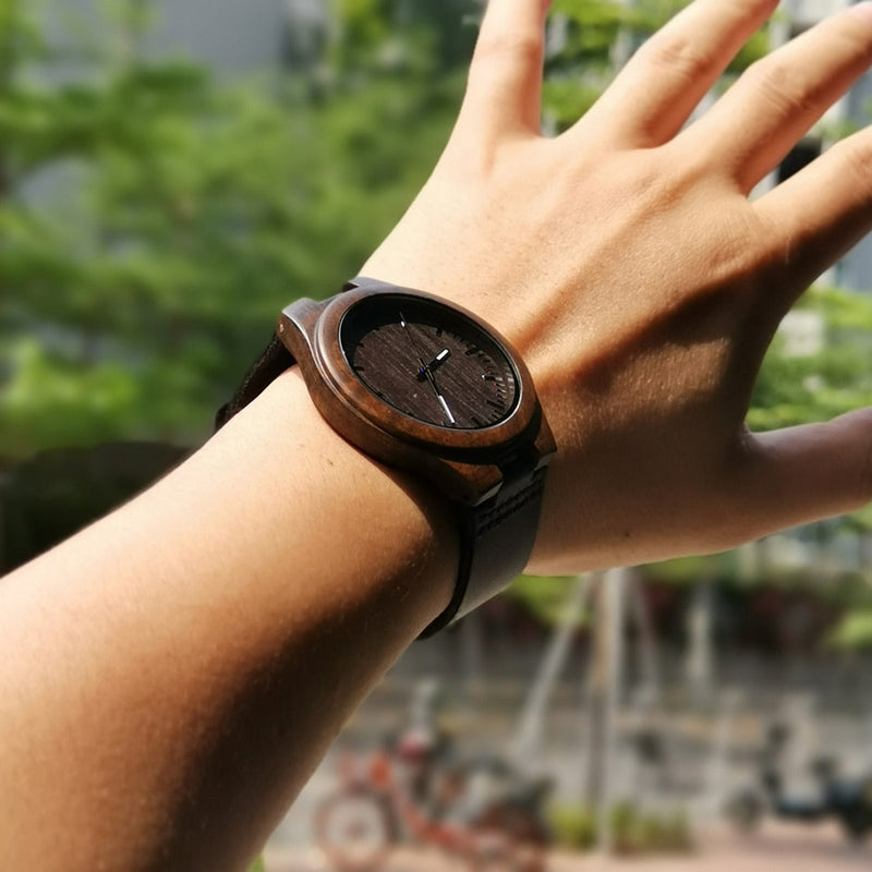 You Will Always Be My Son Engraved Wooden Watch
