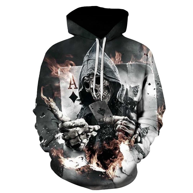 Ace of Death Doodskop Hoodie