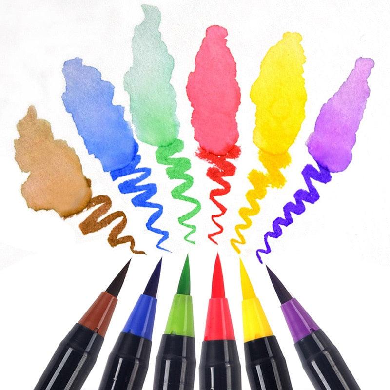 Watercolor Brush Pens (20-piece set) 
