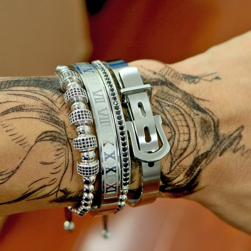 Titanium Bracelet Set