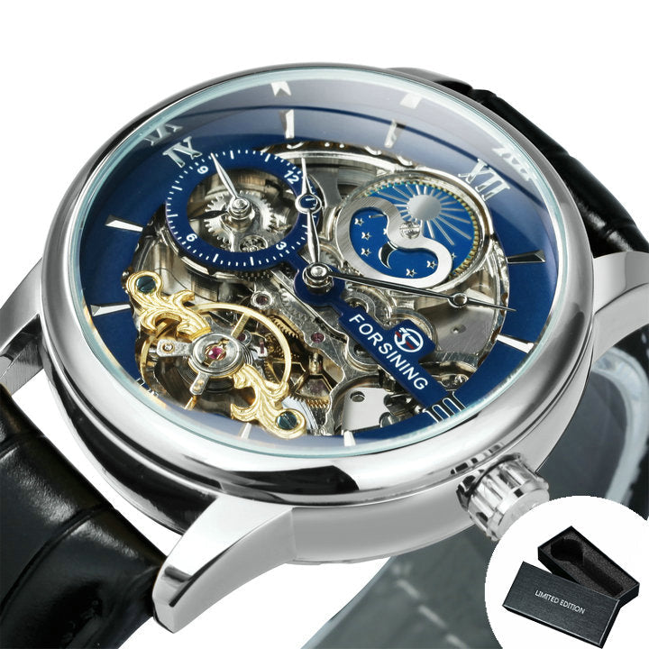 Forsining Heren Skelet Horloge