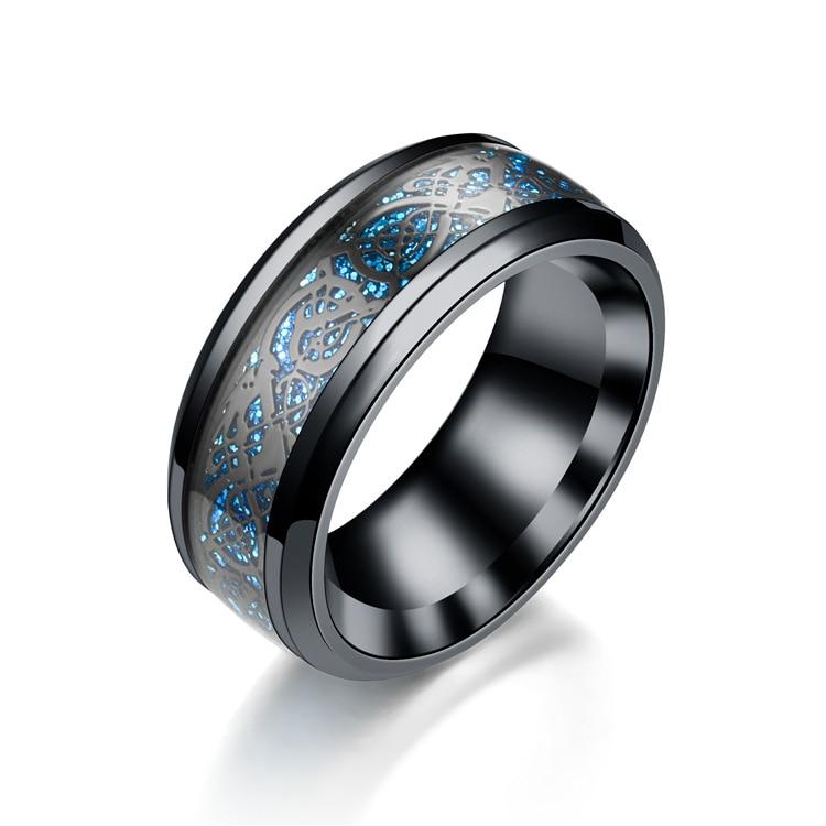 Titanium Staal Draak Ringen