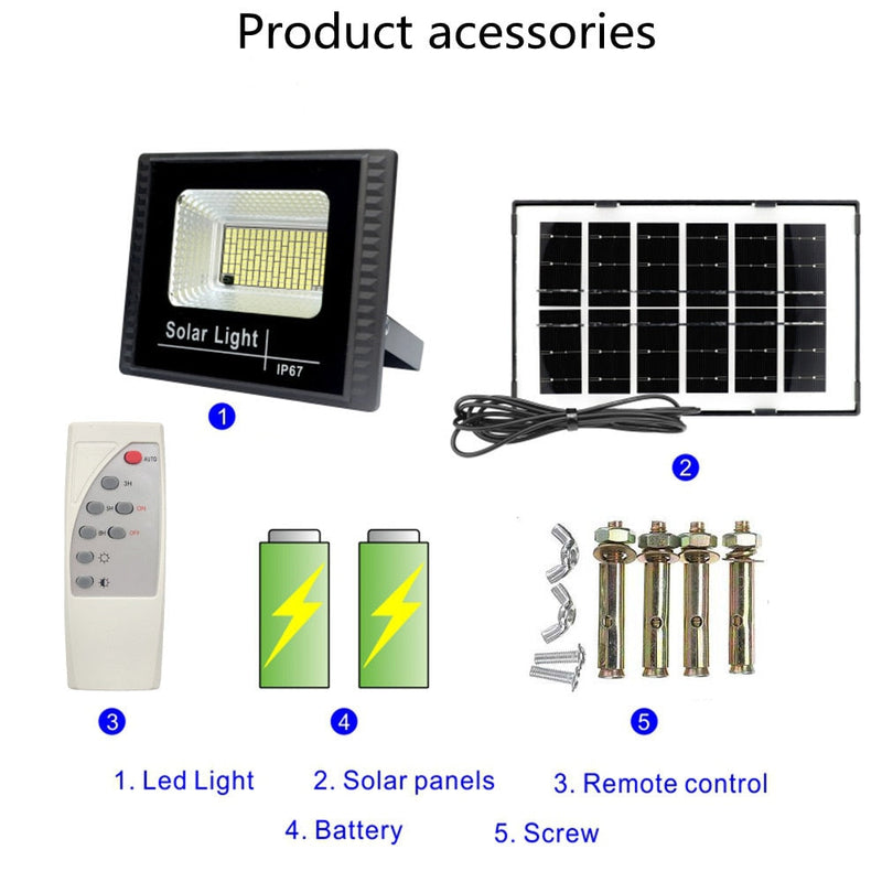 Waterproof Solar Flood Outdoor Light 