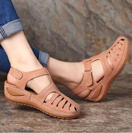 Lederen Retro Orthopedische Sandalen