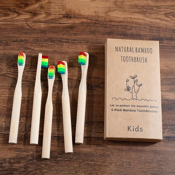 Eco-friendly Bamboo Toothbrush (5 pcs)