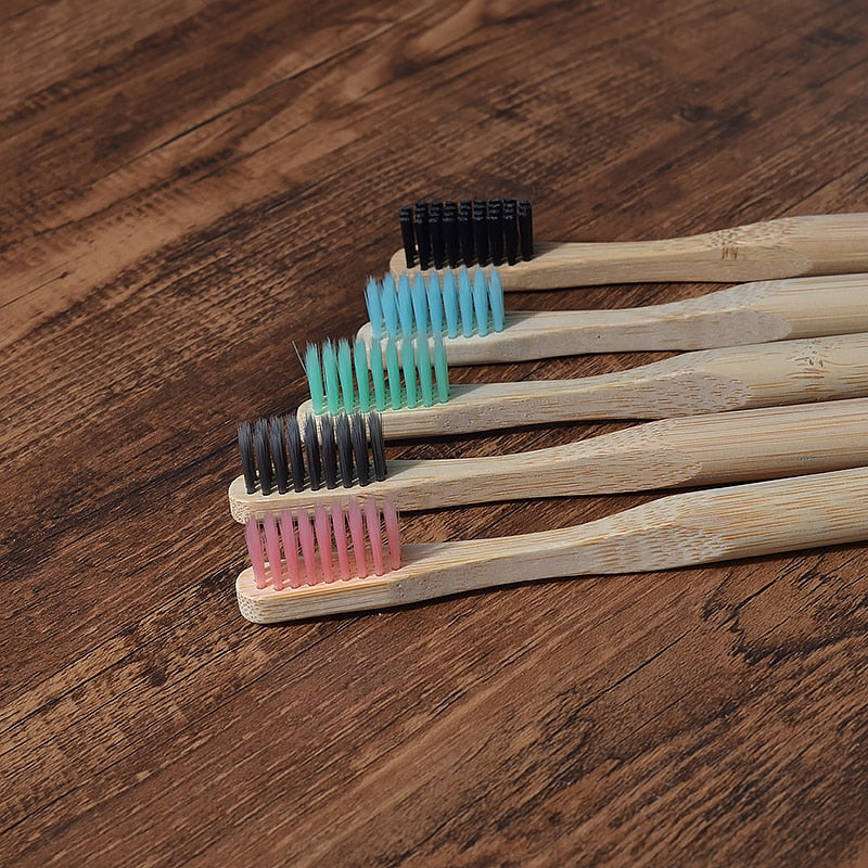 Eco-friendly Bamboo Toothbrush (5 pcs)