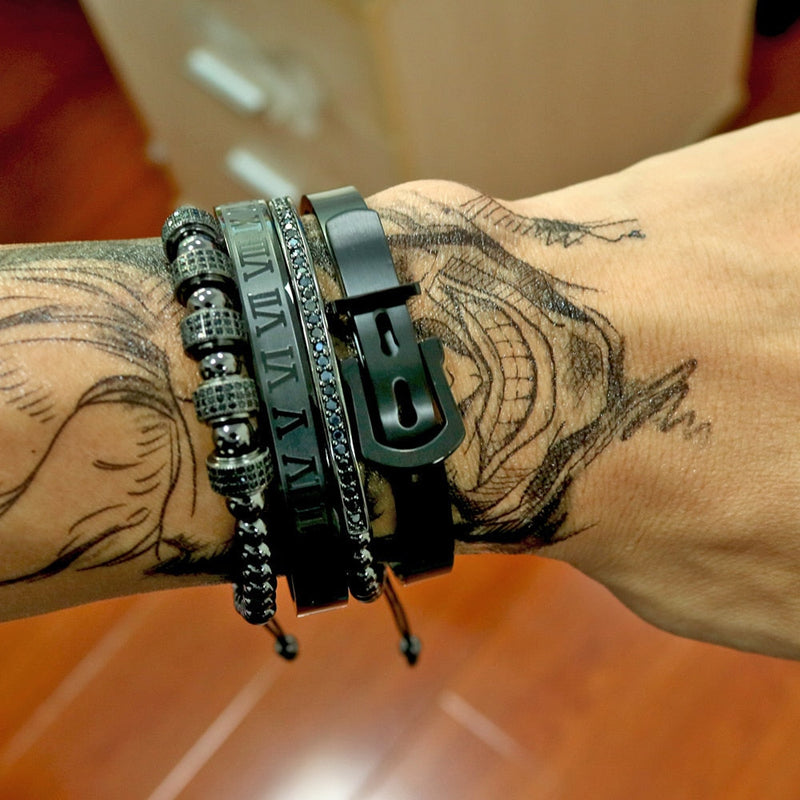 Titanium Bracelet Set