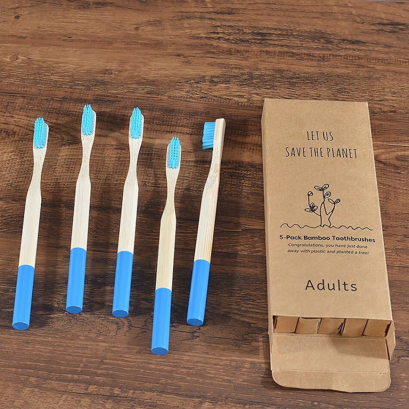 Eco-friendly Bamboo Toothbrush (5 pcs)