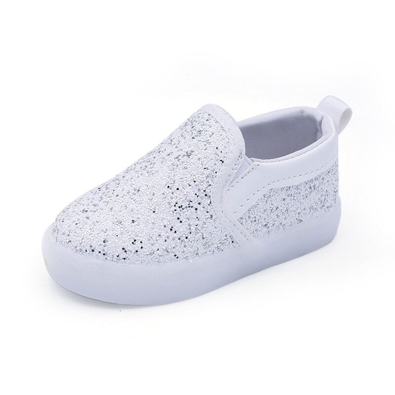 LED-glitter kinderen sneakers