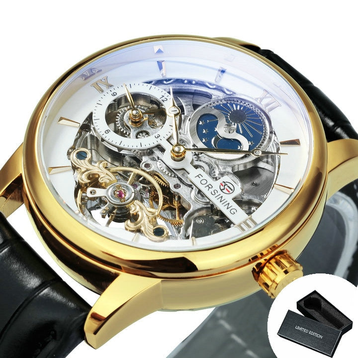 Forsining Heren Skelet Horloge