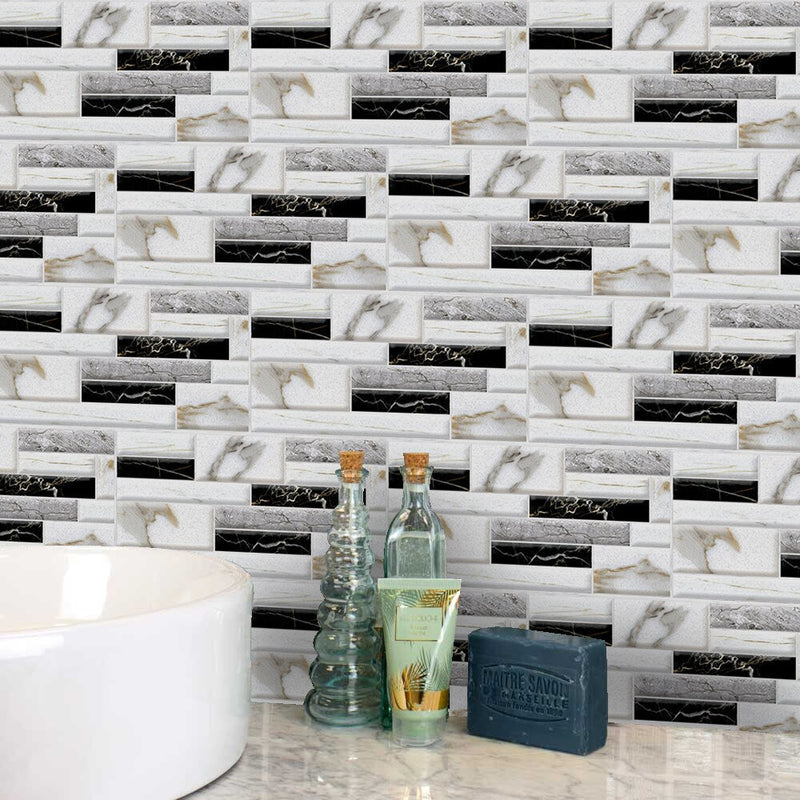 Waterproof 3D Tile Stickers (9 pieces) 