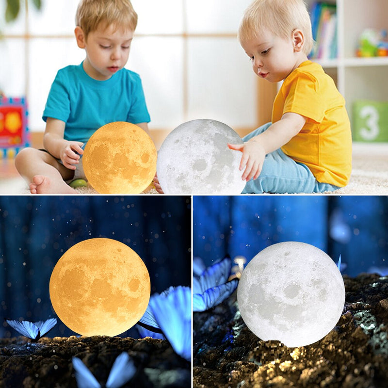 3D maanlamp met tekst