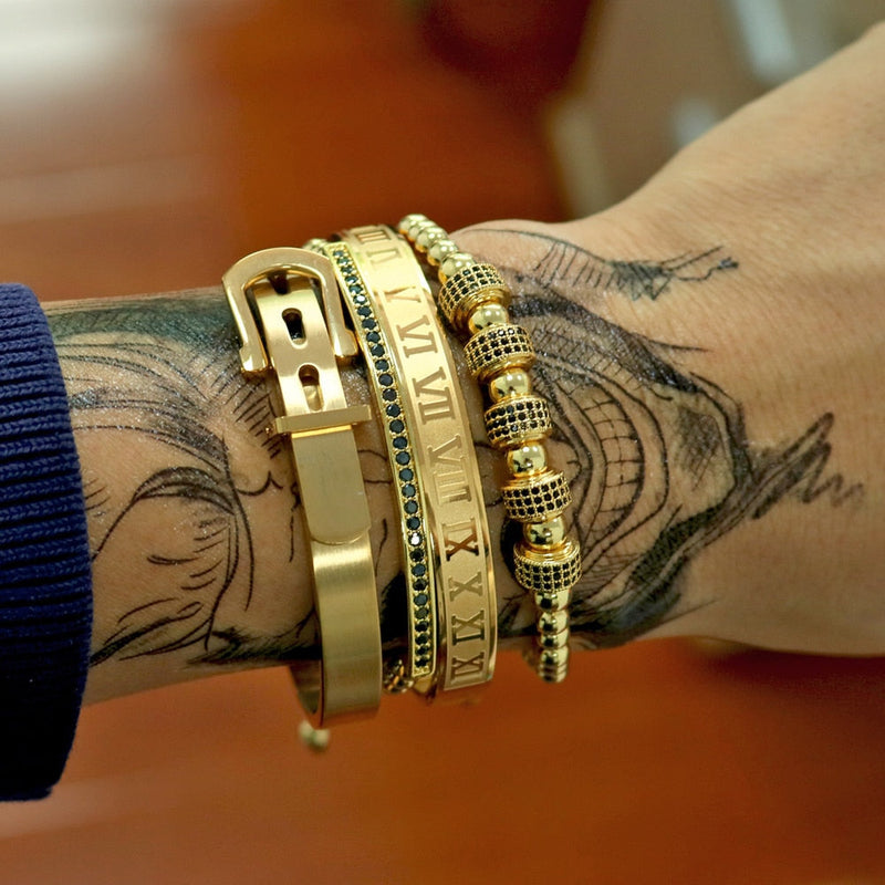 Titanium Bracelet Set