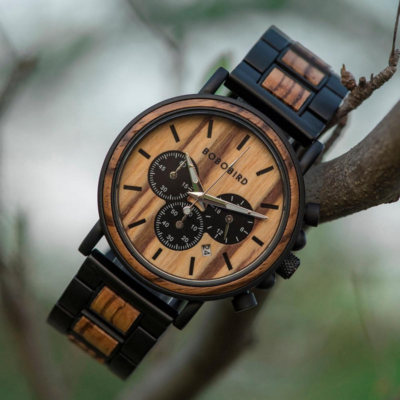 Luxe Houten Herenhorloge