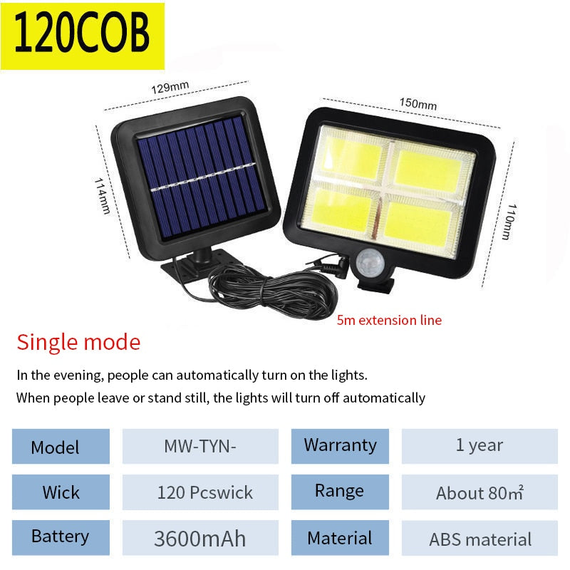 Waterproof Solar Flood Outdoor Light 