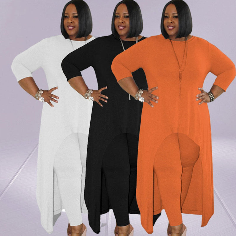 Plus Size Casual Streetwear Set
