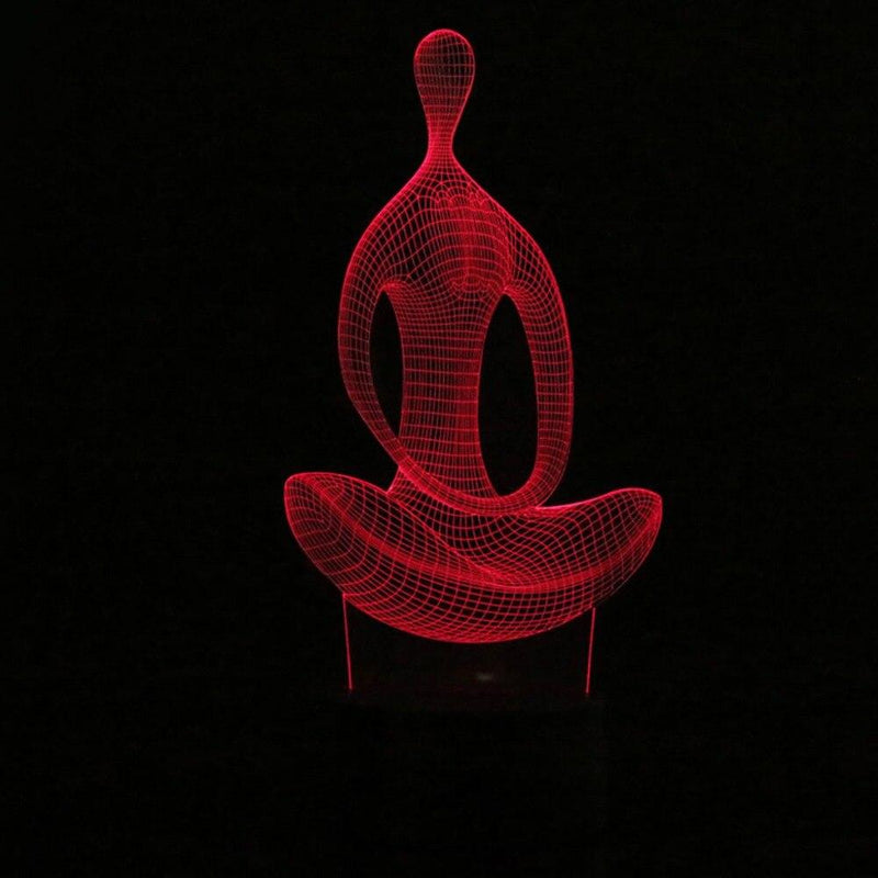 Yoga 3D Illusion Lamp