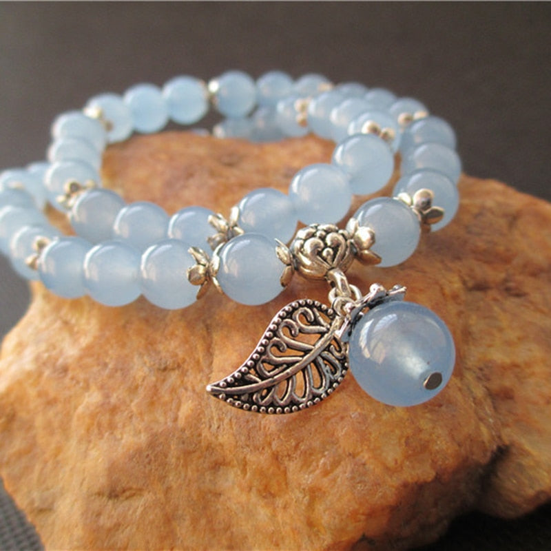 Tibetan Blue Fluorite Beaded Bracelet