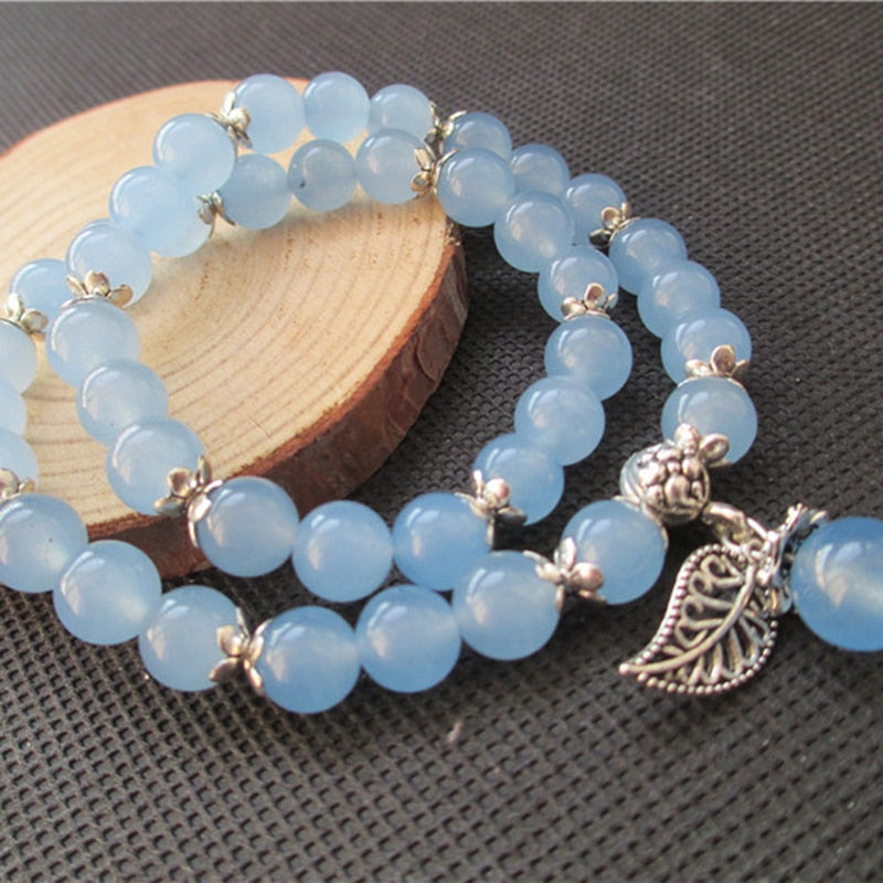 Tibetan Blue Fluorite Beaded Bracelet