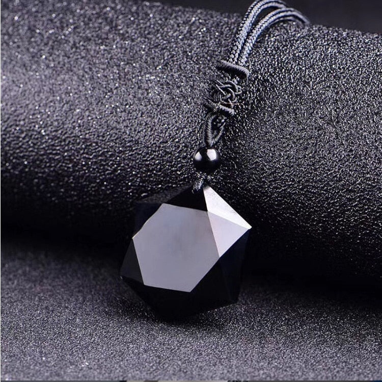 Obsidiaan Tibetaanse metafysische ketting