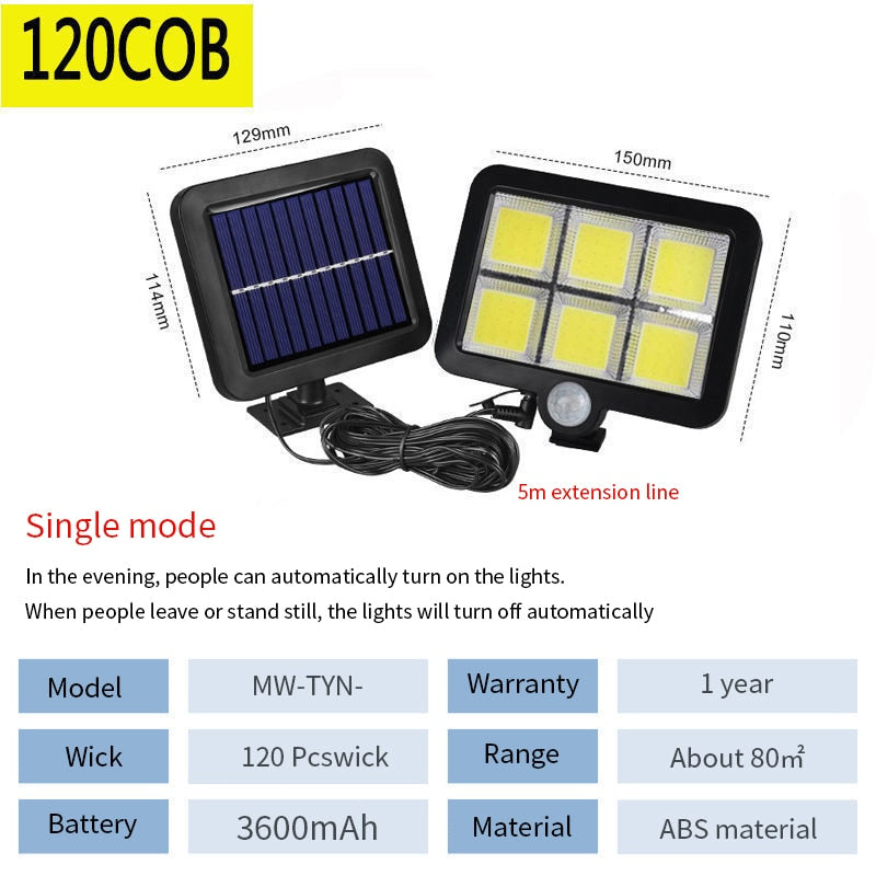 Waterproof Solar Flood Outdoor Light 