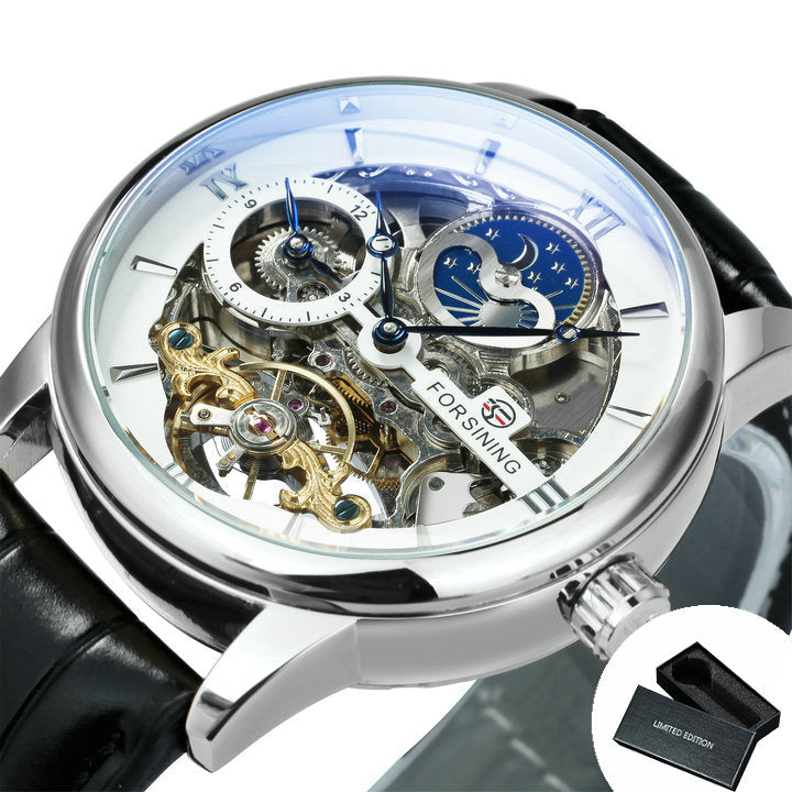 Forsining Heren Skelet Horloge