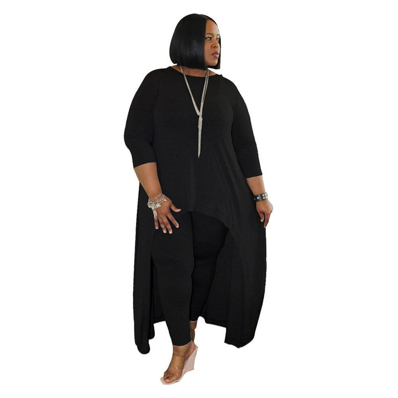 Plus Size Casual Streetwear Set